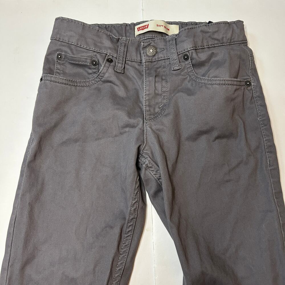 Levi's Boys 511 Slim Khaki Pants 10Y - Picture 2 of 6